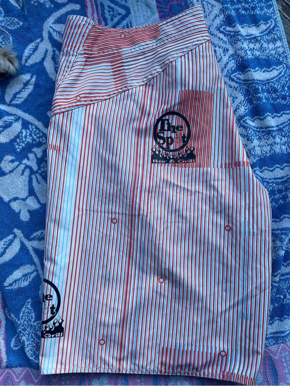 Volcom Red Stripe Men’s Board Shorts - The Spot Bar and Grill Sheboygan, WI